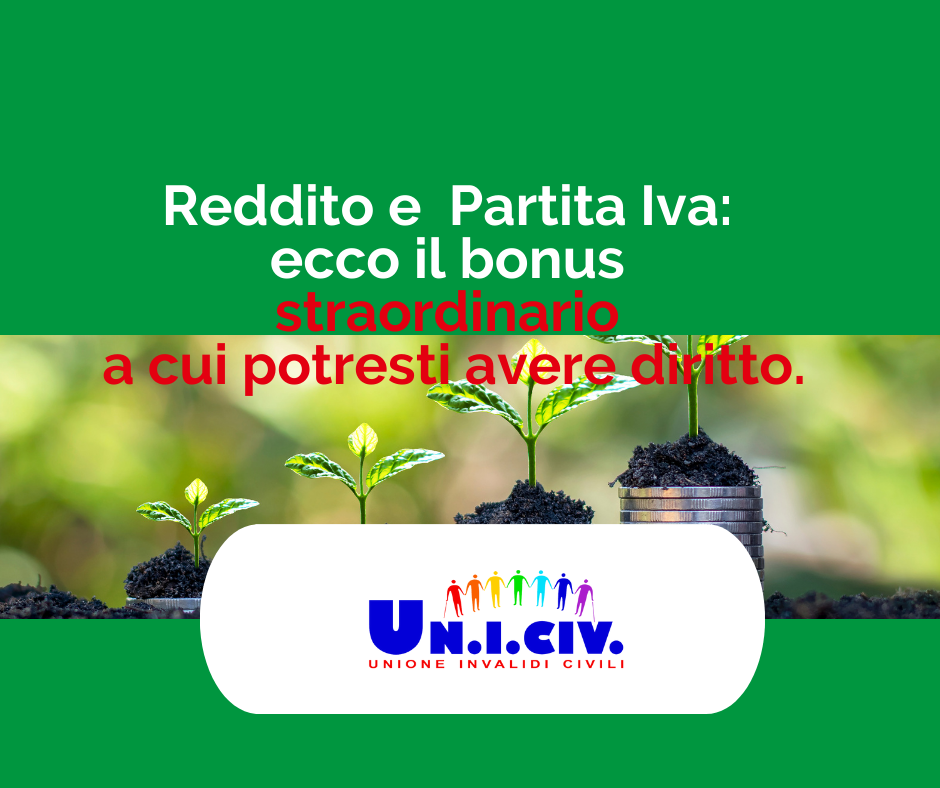 Reddito e  P. IVA: ecco il bonus